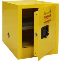 Flammable Storage Cabinet, 4 gal., 1 Door, 17" W x 22" H x 18" D SGU584 | Action Paper