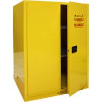 Flammable Storage Cabinet, 90 Gal., 2 Door, 43" W x 66" H x 34" D SGU586 | Action Paper
