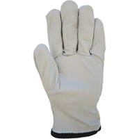 Cotton-Backed Drivers Gloves, Large, Grain Goatskin Palm SGU728 | Action Paper