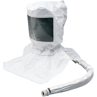 Replacement Tyvek&reg; Maintenance Free Hood Assembly with Suspension, Universal, Soft Top, Single Shroud Action Paper
