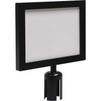 Sign Frame for Crowd Control Post, Black Action Paper