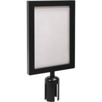 Sign Frame for Crowd Control Post, Black Action Paper