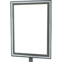 Heavy-Duty Vertical Sign Holder for Classic Posts, Polished Chrome SGU832 | Action Paper