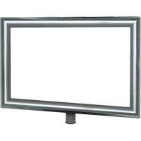 Heavy-Duty Horizontal Sign Holder for Classic Posts, Polished Chrome SGU833 | Action Paper