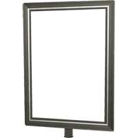 Heavy-Duty Vertical Sign Holder for Classic Posts, Satin Chrome SGU836 | Action Paper