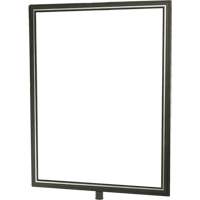 Heavy-Duty Vertical Sign Holder for Classic Posts, Satin Chrome SGU838 | Action Paper