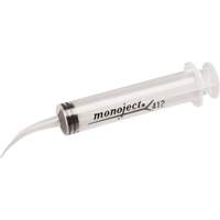 Monoject&reg; 412 Curved Tip Irrigating Syringes, 12 cc Action Paper