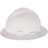 Casque de s&eacute;curit&eacute; &agrave; fente et bordure compl&egrave;te V-Gard, Suspension &agrave; douille, Non ventil&eacute; Action Paper