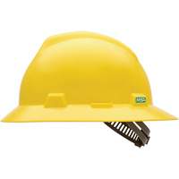 Casque de s&eacute;curit&eacute; &agrave; fente et bordure compl&egrave;te V-Gard, Suspension &agrave; douille, Non ventil&eacute; Action Paper