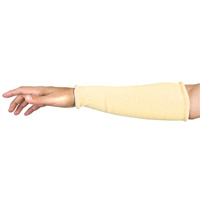 Contender Cut-Resistant Composite-Knit Sleeves, Aramid, 18", ASTM ANSI Level A5, Yellow Action Paper