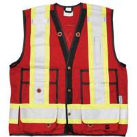 Open Road&reg; Surveyor Vest, Red, Large, Polyester Action Paper