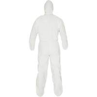 KleenGuard A40 Disposable Coveralls, Medium, White, Microporous Action Paper