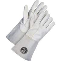 TIG Welder's Gloves, Split Goatskin, Size Large Action Paper