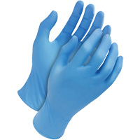Classic Disposable Gloves, Medium, Nitrile, 4-mil, Powder-Free, Blue Action Paper