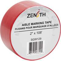 Ruban pour marquage d'all&eacute;es, 2" x 108', PVC, Rouge Action Paper
