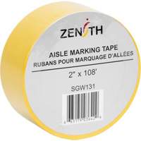 Ruban pour marquage d'all&eacute;es, 2" x 108', PVC, Jaune Action Paper