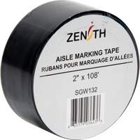 Ruban pour marquage d'all&eacute;es, 2" x 108', PVC, Noir Action Paper