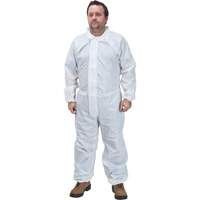 Premium Coveralls, Small, White, Microporous Action Paper