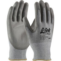 G-Tek&reg; PolyKor&reg; Cut Resistant Gloves, Small, 13 Gauge, Polyurethane Coated, ASTM ANSI Level A4/EN 388 Level 5/EN 388 Level D Action Paper