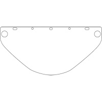 Visi&egrave;re de s&eacute;curit&eacute; universelle Dynamic, Polycarbonate, Teinte Transparent Action Paper