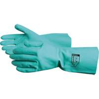 Chemstop Chemical Resistant Gloves, Size 7, 12" L, Nitrile, Flock-Lined Inner Lining, 15-mil Action Paper