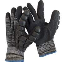 Gants antichocs enduits pour le martelage, 8/Moyen, Paume en Synth&eacute;tique, Poignet &eacute;lastique Action Paper