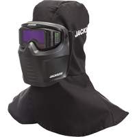 Rebel ADF Welding Mask, 3.5" L x 1.3" W View Area, 3/5-12 Shade Range, Black Action Paper