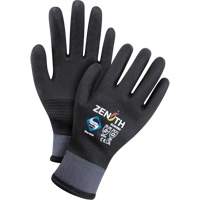 Gants enduits ZX-30° de premi&egrave;re qualit&eacute;, Moyen, R&ecirc;vetement Mousse de PVC, Calibre 15, Enveloppe en Nylon Action Paper