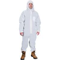 Hooded Coveralls, Medium, White, SMS Action Paper