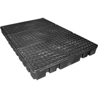 Black Diamond Low Profile Spill Pallet, 76.5 US gal. Spill Capacity, 72" x 49" x 6.5" Action Paper