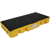 Low Profile Spill Pallet, 25.5 US gal. Spill Capacity, 49" x 24" x 6.5" Action Paper