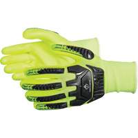 Dexterity&reg; Anti-Impact High-Visibility Gloves, Small, Foam Nitrile Palm, Elastic Cuff Action Paper