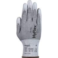 HyFlex&reg; 11-755 Cut Resistant Gloves, Size 6, 18 Gauge, Polyurethane Coated, Polyester/HPPE/Tungsten/Spandex Shell, ASTM ANSI Level A5/EN 388 Level E Action Paper