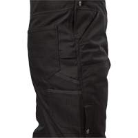 GridIron Regular Length Zip-To-Thigh Bib Overall, Men's, Large, Black Action Paper