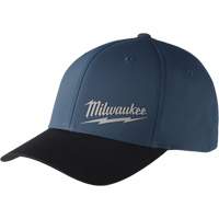 Workskin Fitted Hat, Blue, Poly-Cotton Action Paper