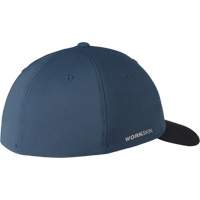 Workskin Fitted Hat, Blue, Poly-Cotton Action Paper