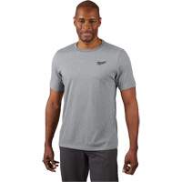 T-shirt de travail hybride, Hommes, Petit, Gris Action Paper
