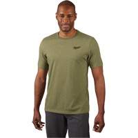 T-shirt de travail hybride, Hommes, Petit, Vert Action Paper