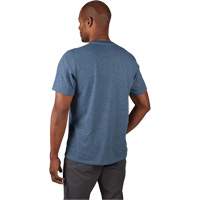 T-shirt de travail hybride, Hommes, Petit, Bleu Action Paper