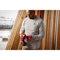 T-shirt de travail hybride, Hommes, Petit, Gris Action Paper