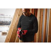T-shirt de travail hybride, Hommes, Petit, Noir Action Paper