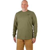 T-shirt de travail hybride, Hommes, Petit, Vert Action Paper