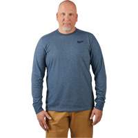 T-shirt de travail hybride, Hommes, Petit, Bleu Action Paper