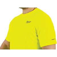 Workskin Lightweight High Visibility Shirt, Men's, Small, Yellow Action Paper