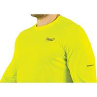 Workskin Lightweight High Visibility Shirt, Men's, Small, Yellow Action Paper