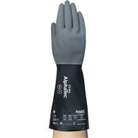 AlphaTec&reg; Chemical-Resistant Gloves, Size 7, 13" L, Neoprene/Nitrile, Nylon Inner Lining, 17-mil Action Paper