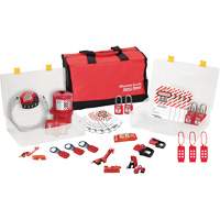 Premier Lockout Kit with Zenex Thermoplastic Locks, Electrical Kit, 27 Components Action Paper
