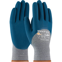 ATG MaxiFlex&reg; Comfort Seamless Knit Gloves, Large, Nitrile Coating, 15 Gauge, Nylon Shell Action Paper