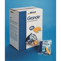 Bouchons d'oreilles classiques E-A-R, Vrac - Sac en poly, Grand, Avec cordon Action Paper