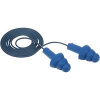 E-A-R Ultrafit Premolded Earplugs, Corded, One-Size, Bulk - Polybag, NRR 25 dB NRR dB Action Paper